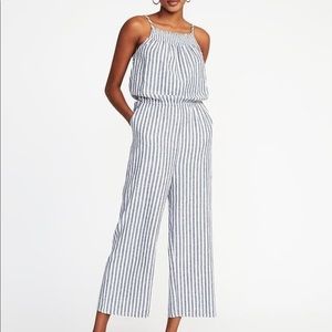 Pinstripe linen Jumpsuit